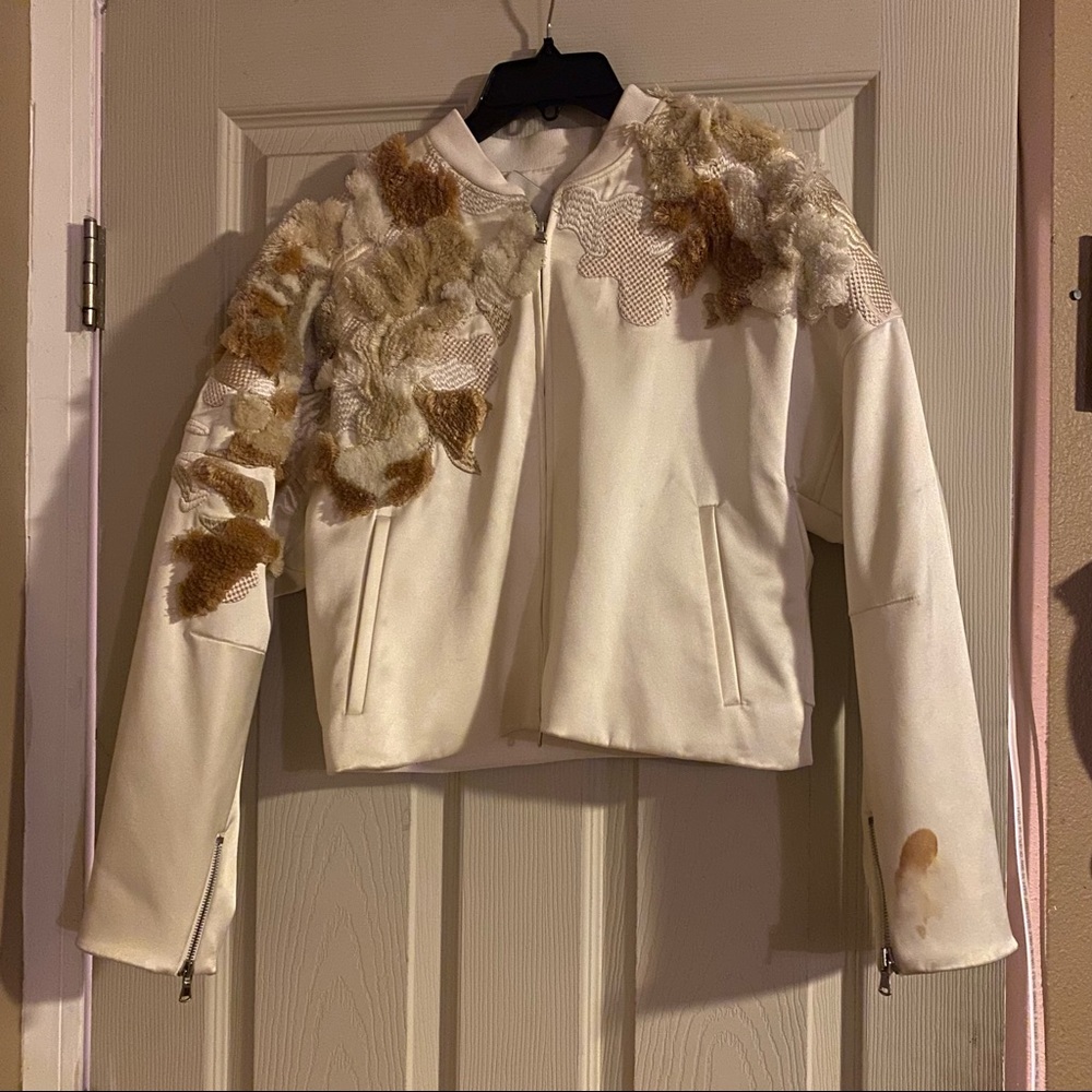 Phillip Lim Satin Embroidered Jacket